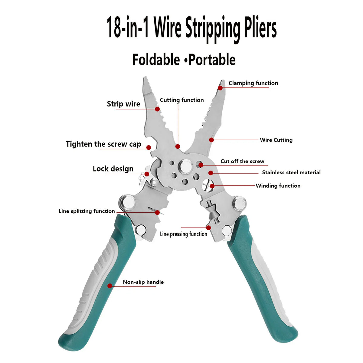 VELRIK FoldGrip 4-in-1 foldable wire stripper — photo 2