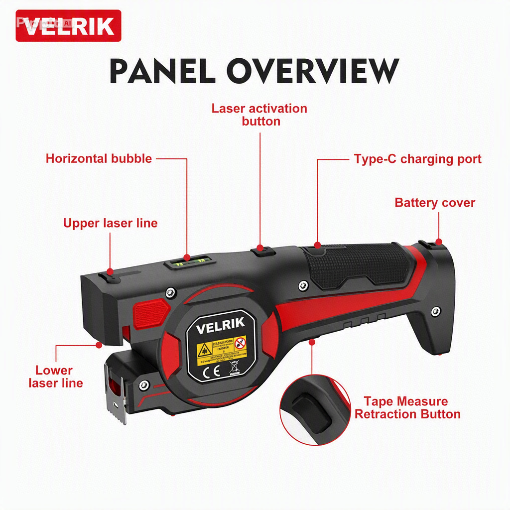 VELRIK LaserLine 3-in-1 laser tape measure — photo 5